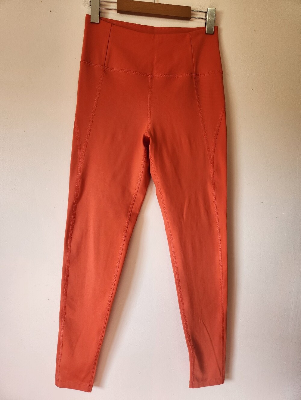 Girlfriend Collective Orange Compressive High Rise Leggings Activewear Workout M